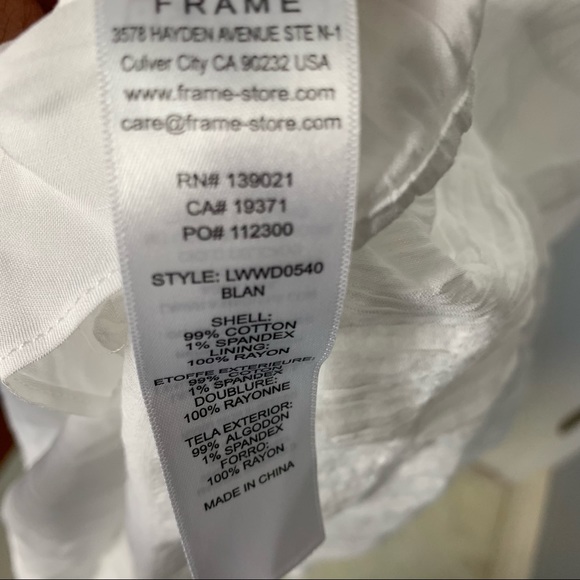 Frame v neck savannah sundress white-size s - Picture 8 of 8